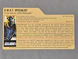 GI JOE Filecards
